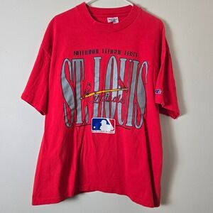 St Louis Cardinals Champion Shirt Red Short Sleeve National League East Mens XL